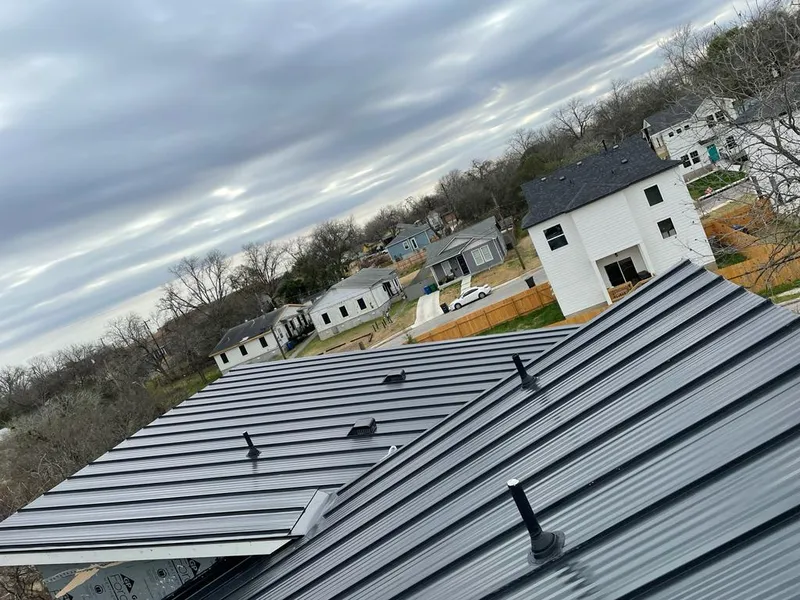 Standing seam metal roof panels with vents for Skylight Repair in Port Washington